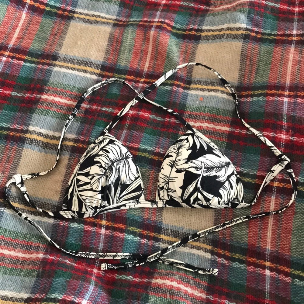 Bikini top - leaf print